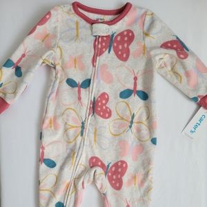 Carter's Fleece Butterfly 12 month sleeper